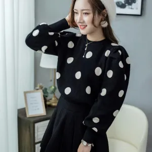 Pankh Aariz Polka Wool Top
