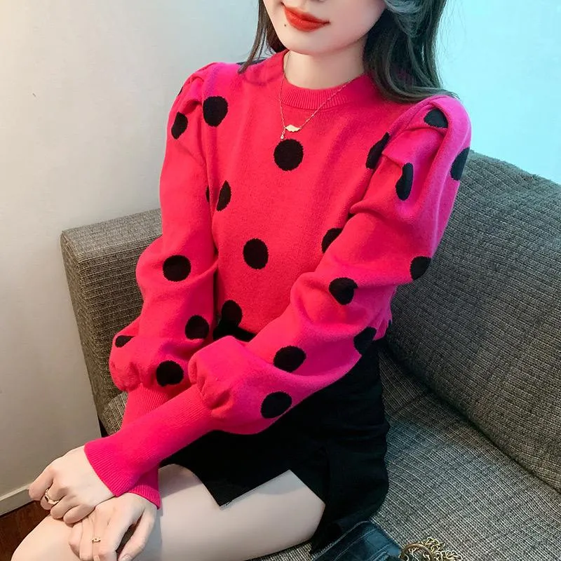 Pankh Aariz Polka Wool Top