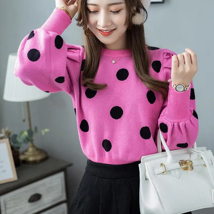 Pankh Aariz Polka Wool Top