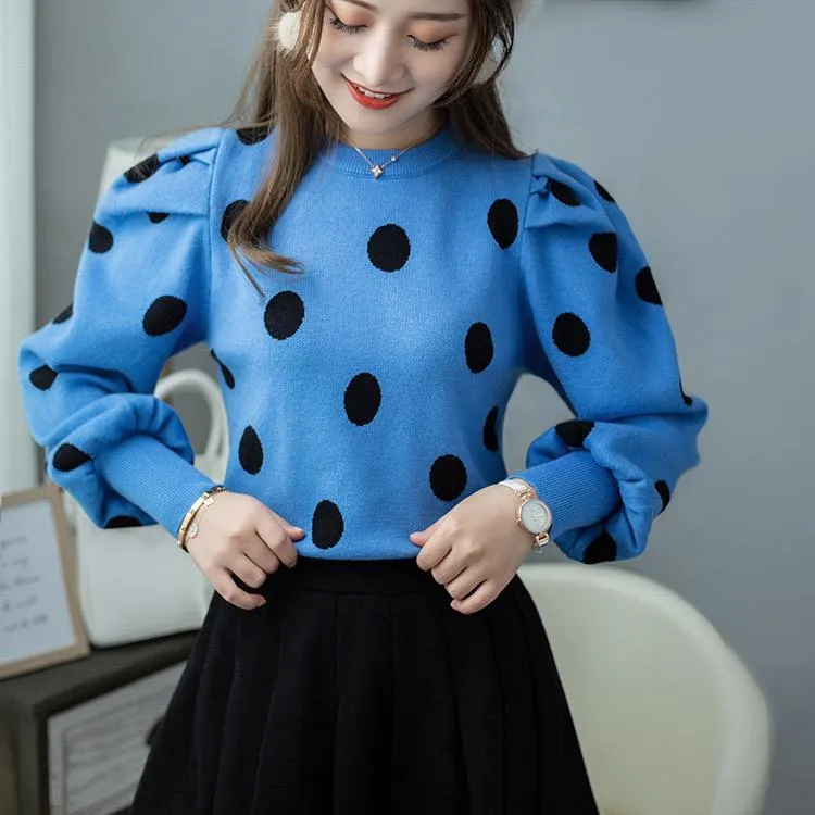 Pankh Aariz Polka Wool Top