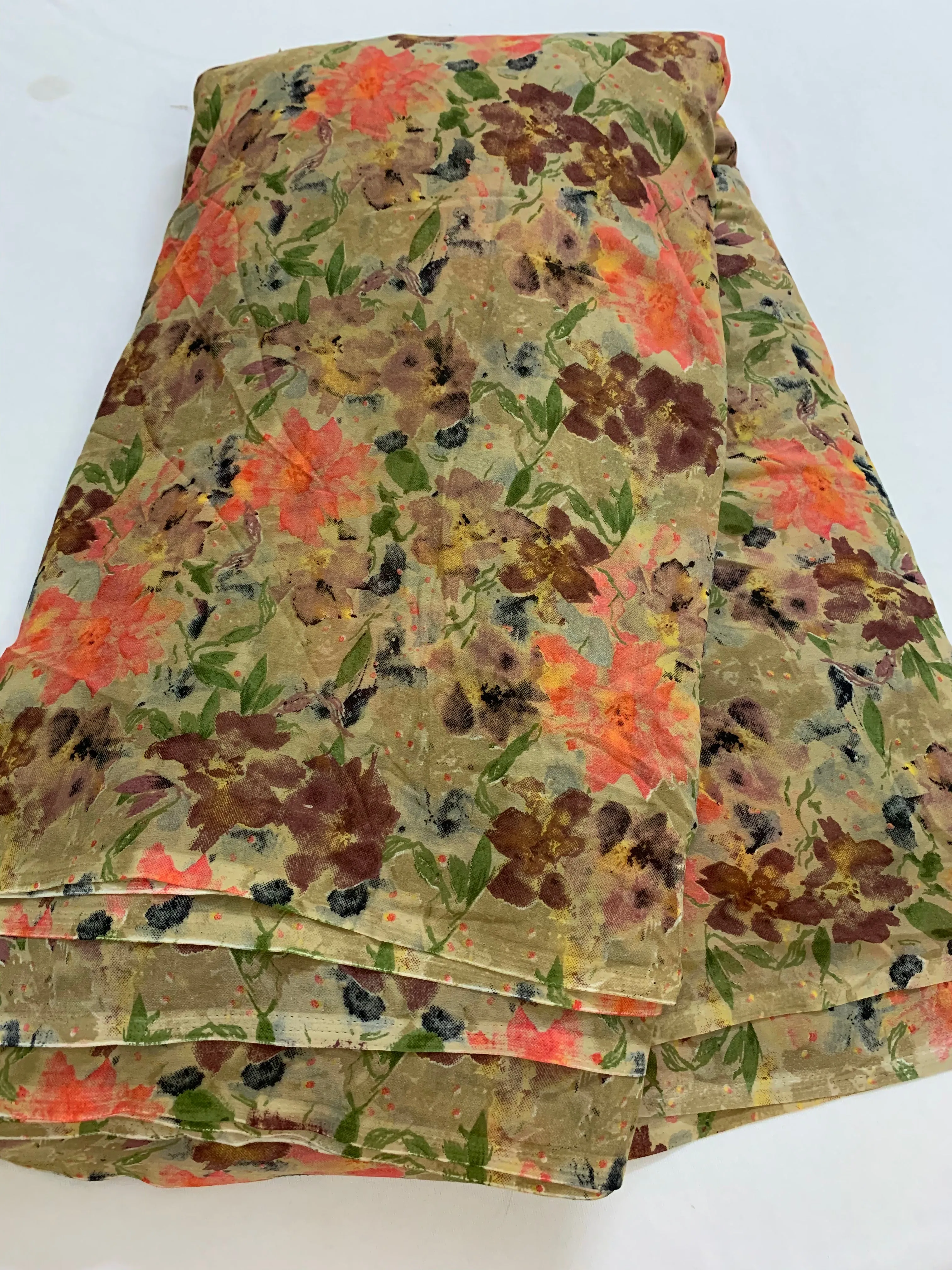 Printed georgette fabric 90 cms cut