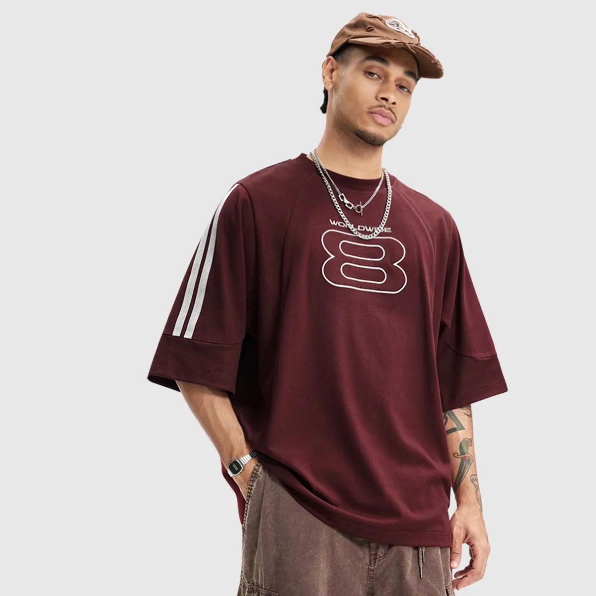 "WORLDWIDE 8" Graphic T-shirt
