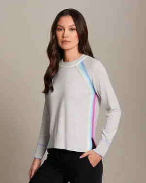 RAINBOW PLACKET RAGLAN SWEATER