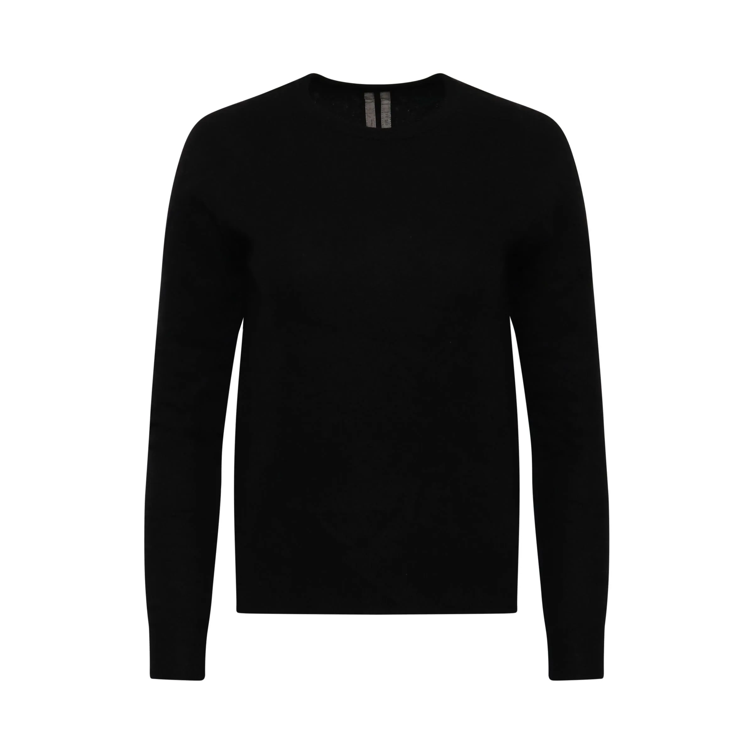 Round Neck Knit Sweater in Black