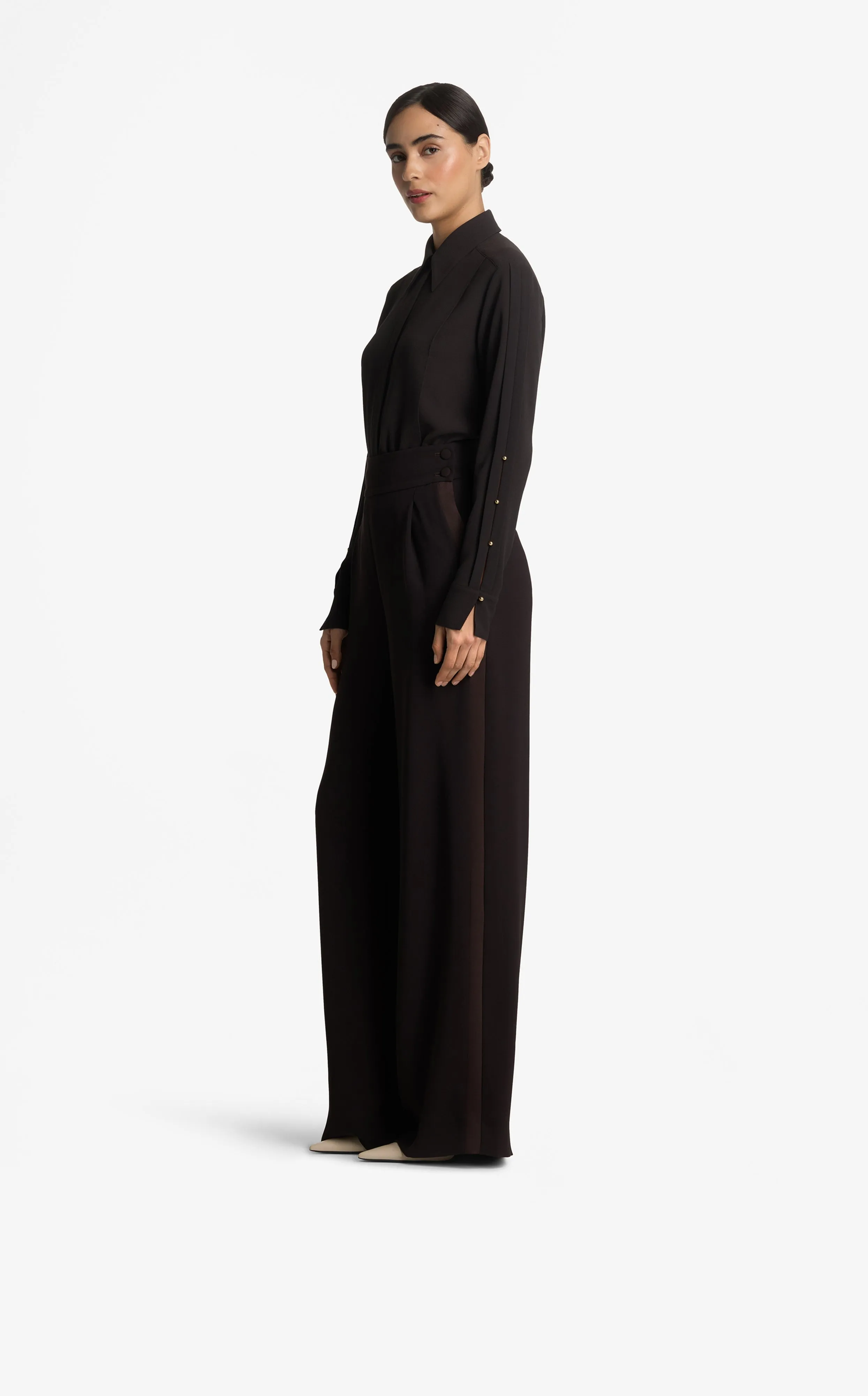 Satin Back Crepe Pant