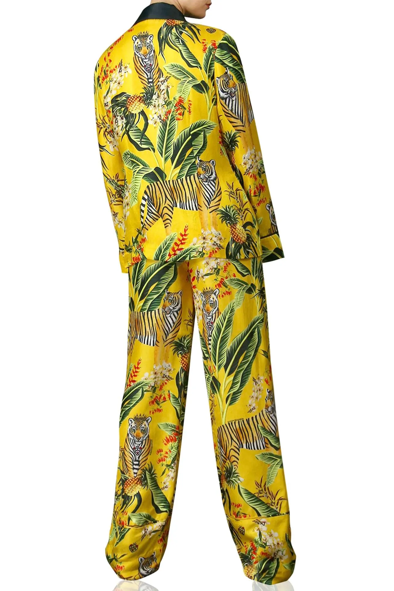 Silk Nature Print Short Jacket