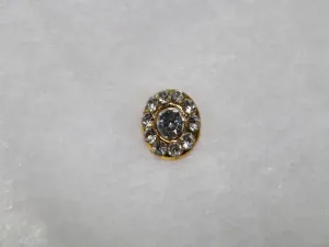 Silver Golden Studded Circular Metal Buttons