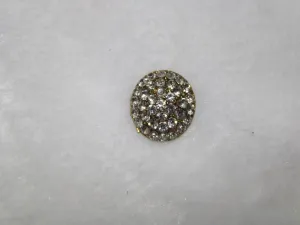 Silver Stone Studded Metal Buttons