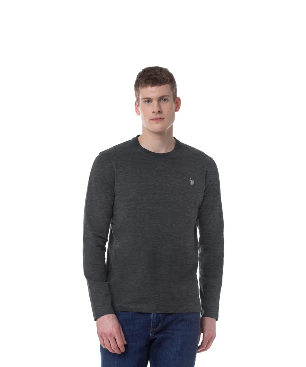 US POLO ASSN. MEN LONG SLEEVE T-SHIRT IN BLUE