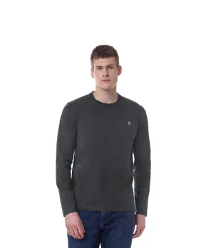 US POLO ASSN. MEN LONG SLEEVE T-SHIRT IN BLUE