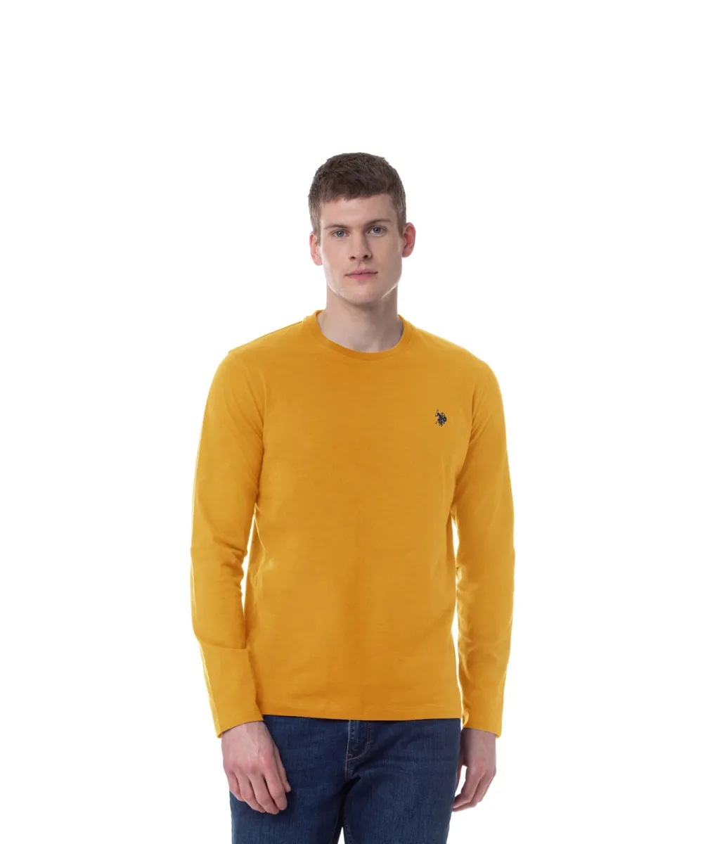 US POLO ASSN. MEN LONG SLEEVE T-SHIRT IN BLUE