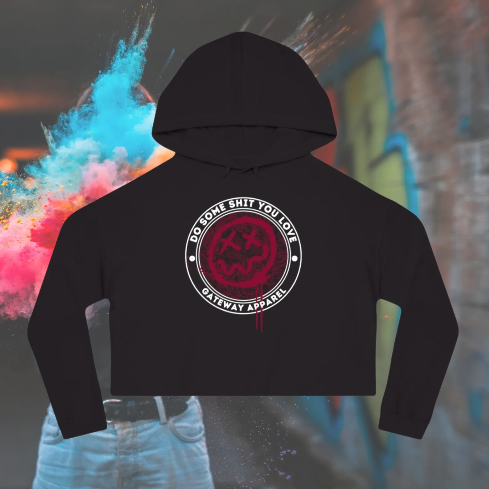 Women’s Cropped Hooded Sweatshirt [ 5 colors ]