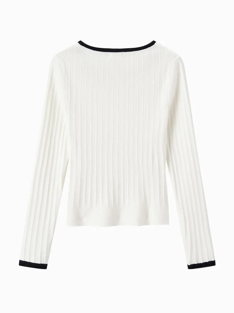 Women's white and black other sweaters