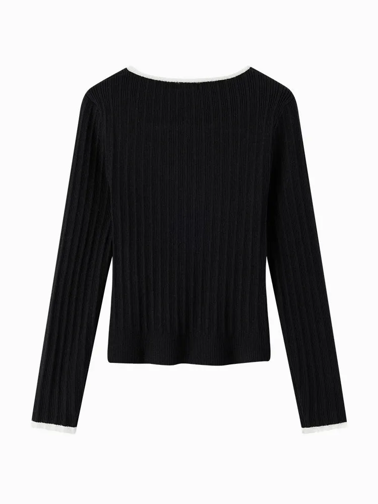 Women's white and black other sweaters