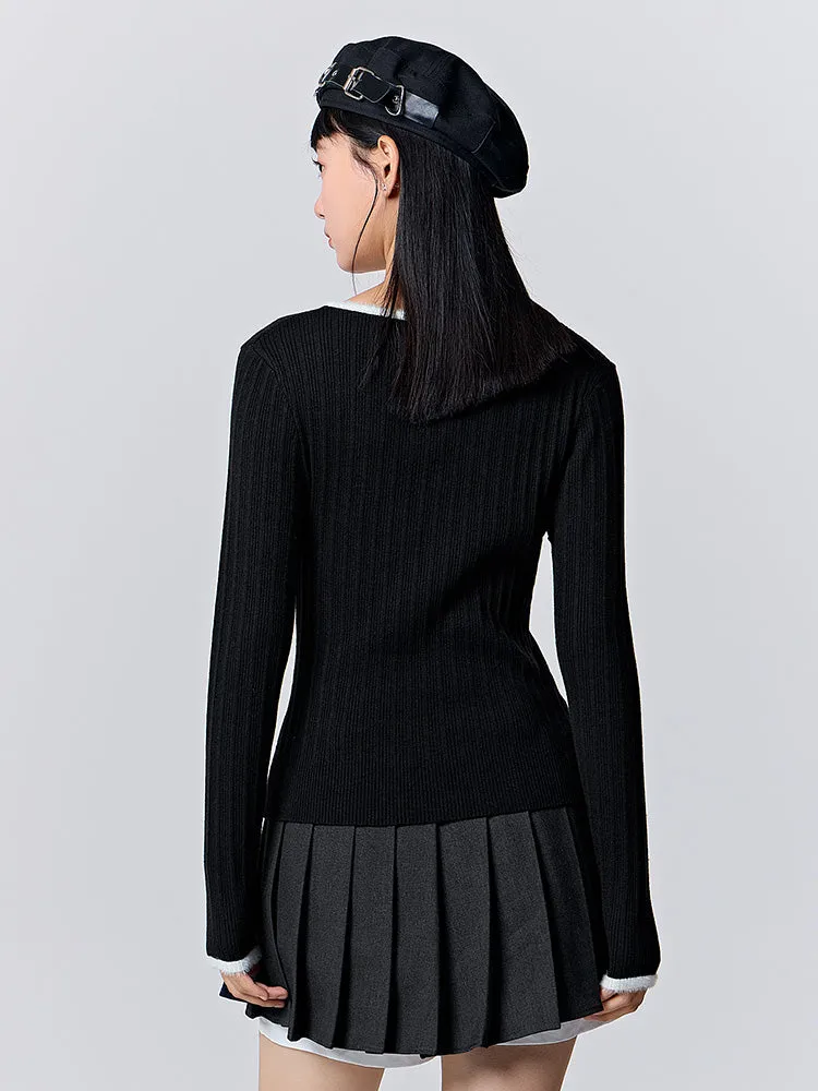 Women's white and black other sweaters