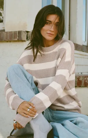 ZSU Sailor Boyfriend Sweater in Parchment